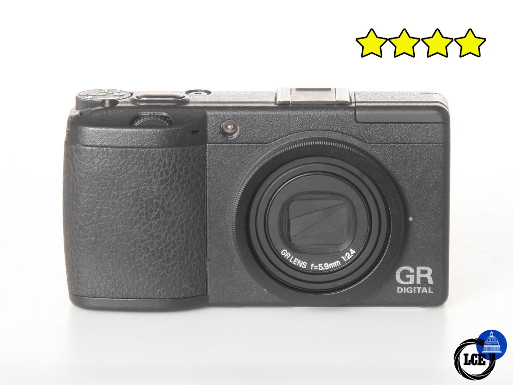 Ricoh GR DIGITAL II (with GH-3 Hood and Adapter, plus Case)