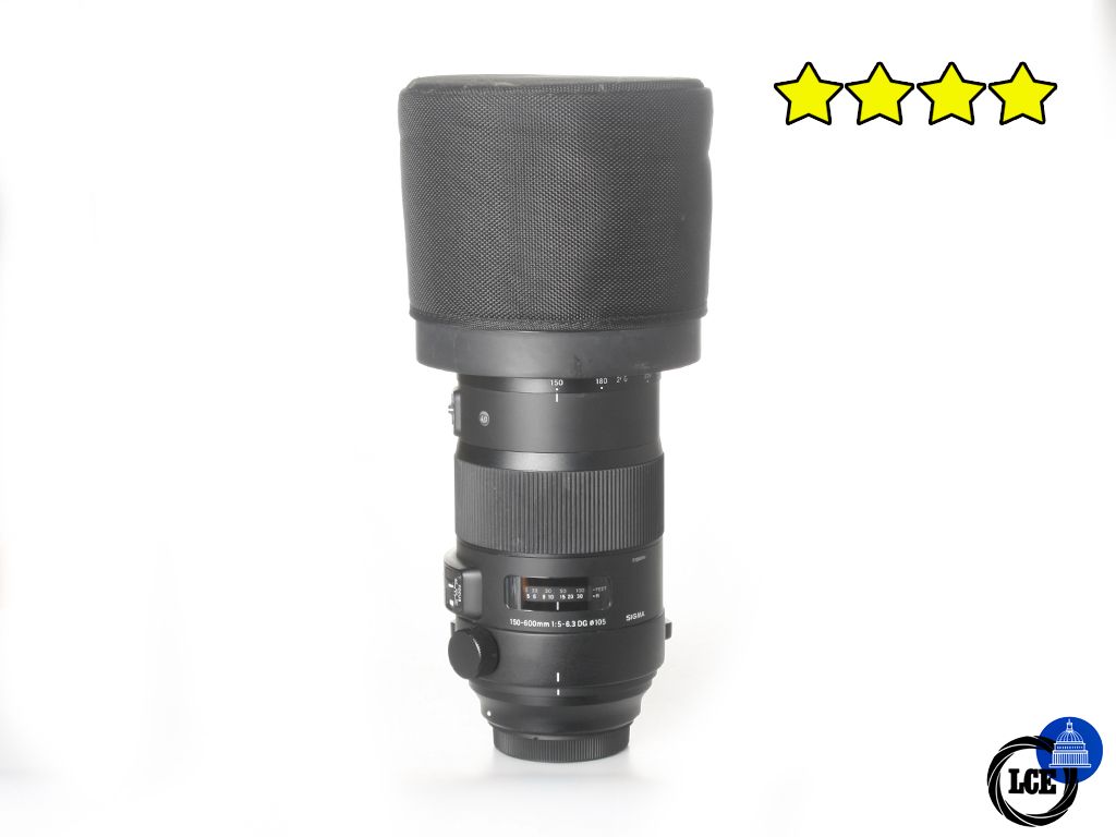 Sigma 150-600mm F5-6.3 DG OS Sports - Canon EF Fit (with Hood)