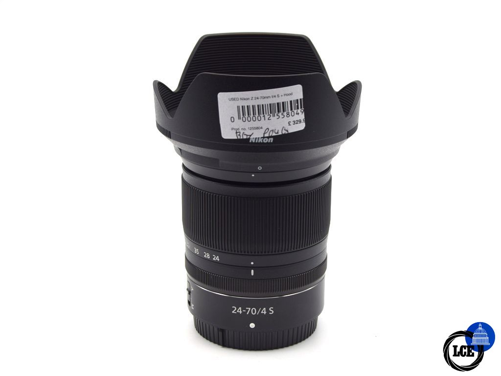 Nikon Z 24-70mm f/4 S + Hood