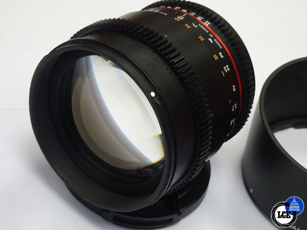 Samyang 85mm F1.5 AS IF  UMC II  Manual focus