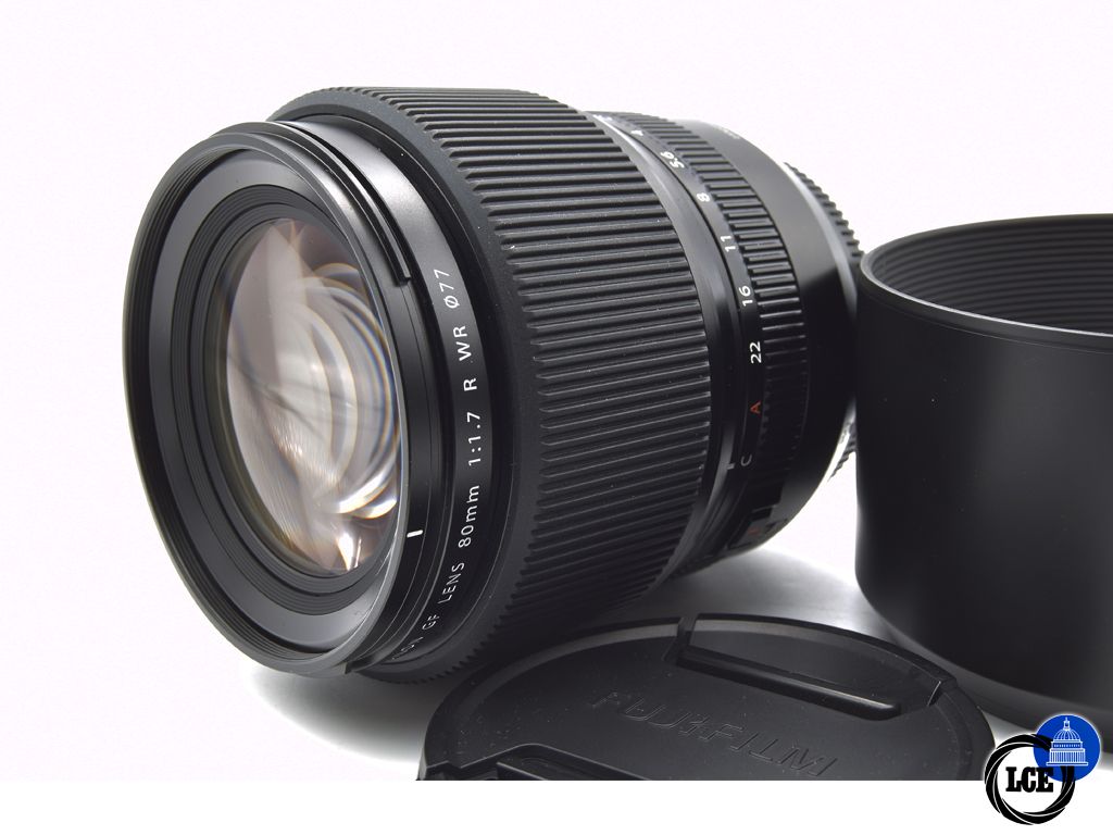 FujiFilm GF 80mm f/1.7 R WR (inc Hood & Pouch)