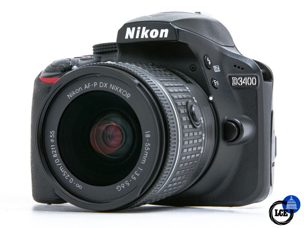 Nikon D3400 + AF-P 18-55mm **45.5k Shutter Count**