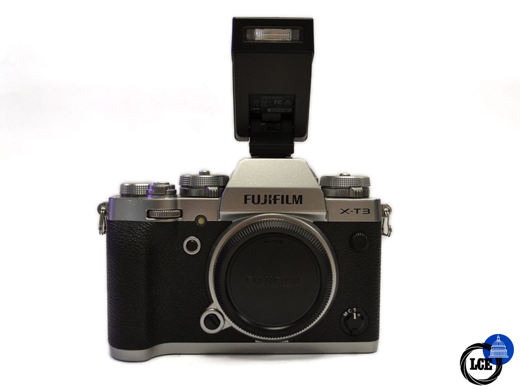 FujiFilm Fujifilm X-T3 Silver + EF-X8 Flash *UNDER 6100 ACTUATIONS!*