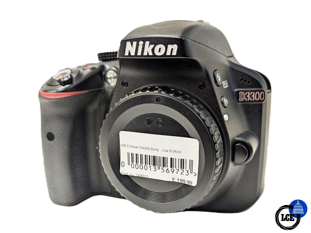 Nikon D3300 Body - Low 6.2k Shutter Count 