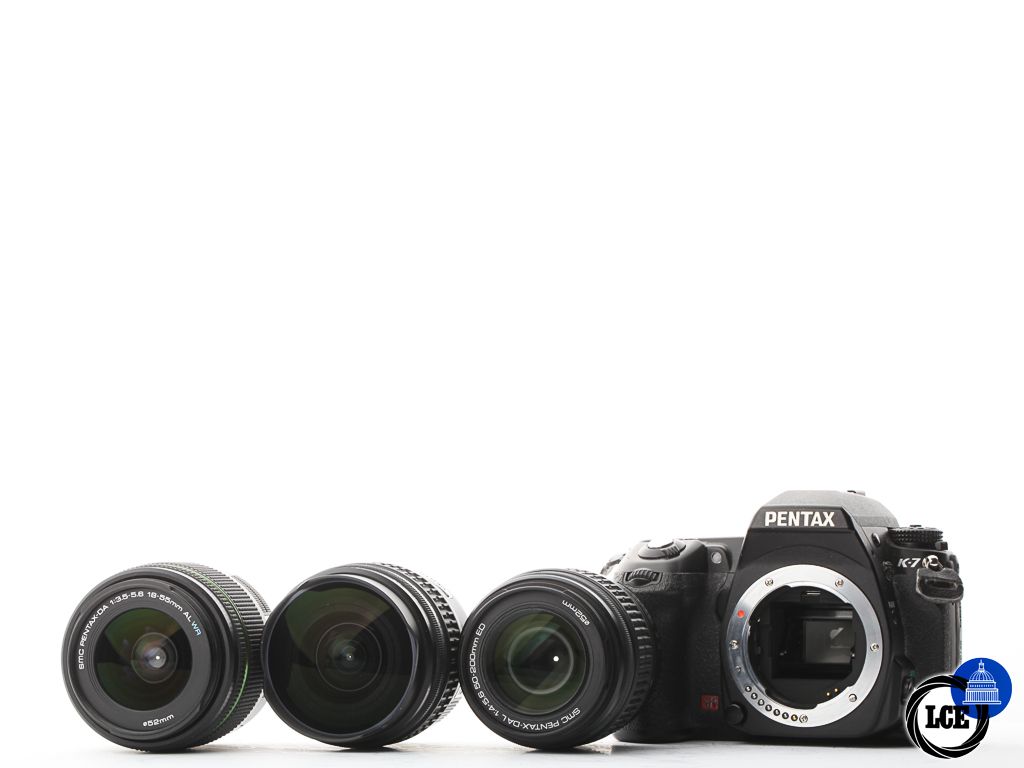 Pentax K-7 + 18-55mm + 50-200mm + 10-17mm Kit | 10111556