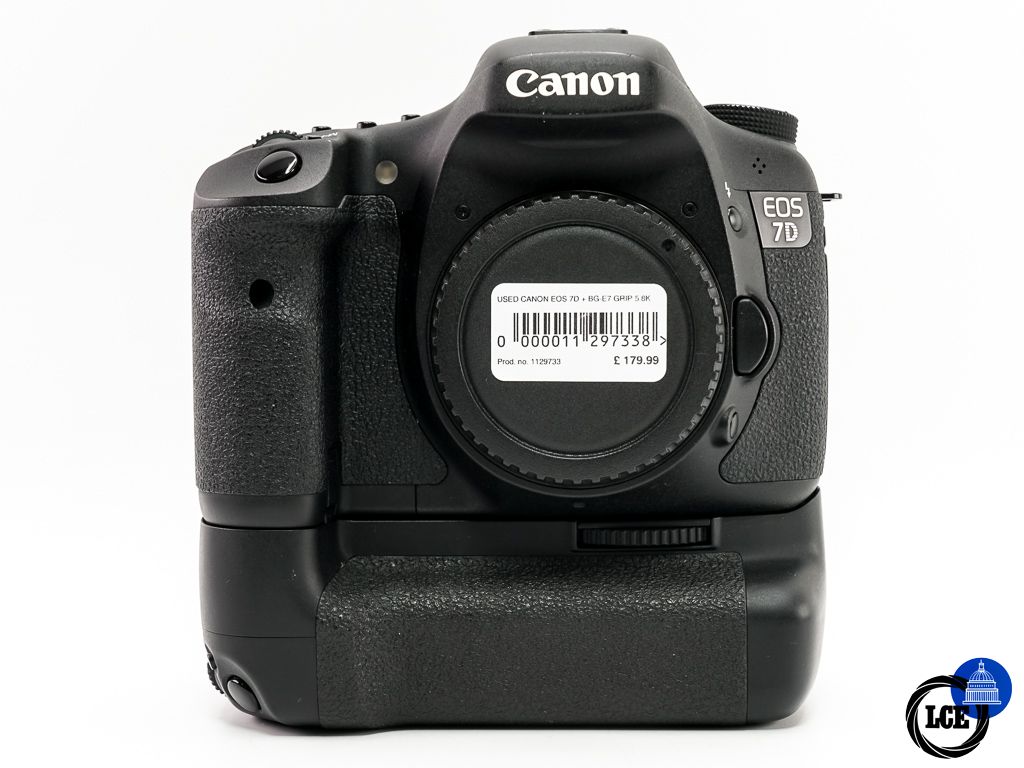 Canon EOS 7D + BG-E7 Battery Grip  * SHUTTER COUNT 5.8K *