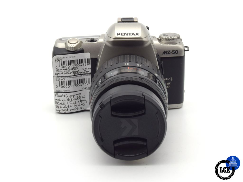 Pentax MZ-50 + 35-135mm f/3.5-4.5 F AF Zoom (Flash Issue)