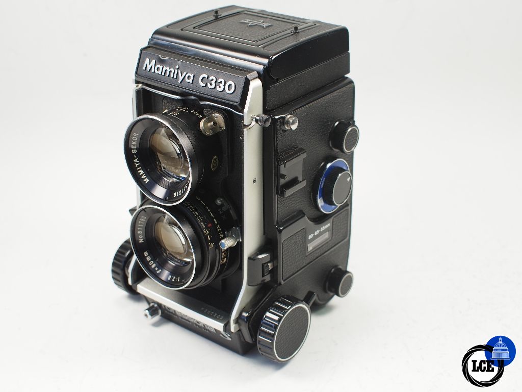 Mamiya C330 Pro S + 80mm F2.8 blue dot