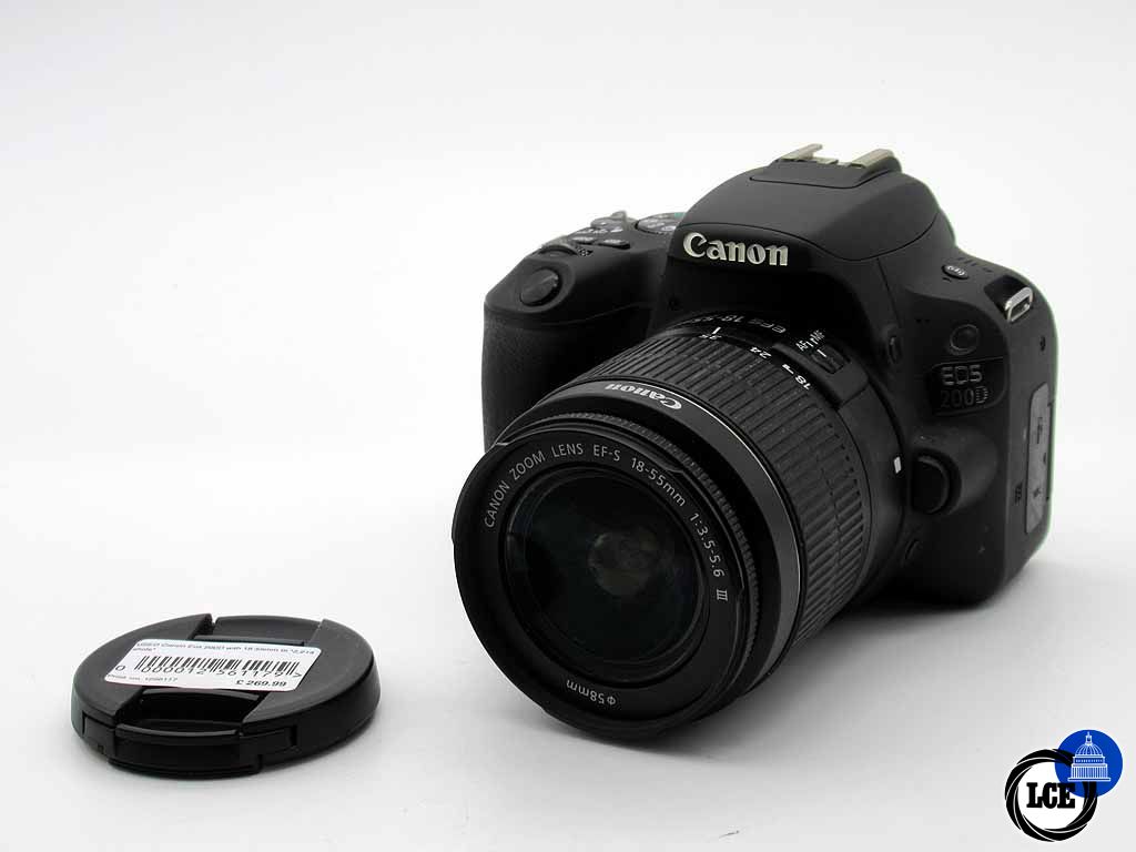 Canon EOS 200D with EF-S 18-55mm III 2214 Shuter actuations