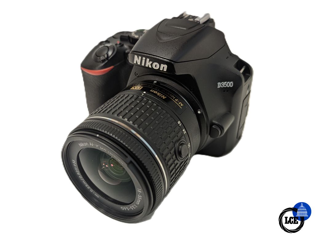 Nikon D3500 + AF-P 18-55mm F3.5-5.6 G - 11.3k Shutter Count 