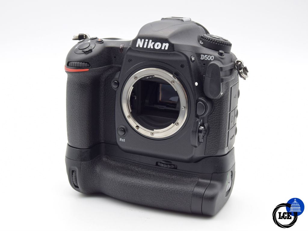 Nikon D500 Body + MB-D17 Battery Grip (8216 Shutter Actuations)