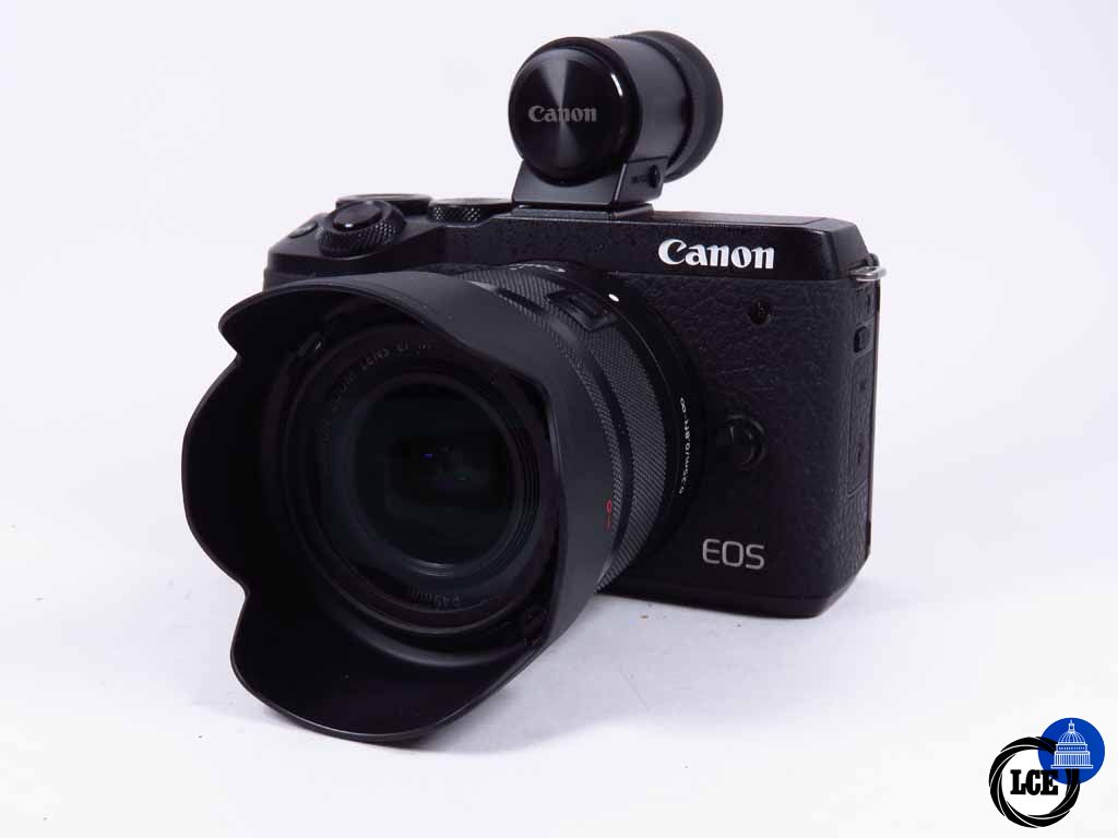 Canon EOS M6 MKII c/w 15-45 EVF-DC2