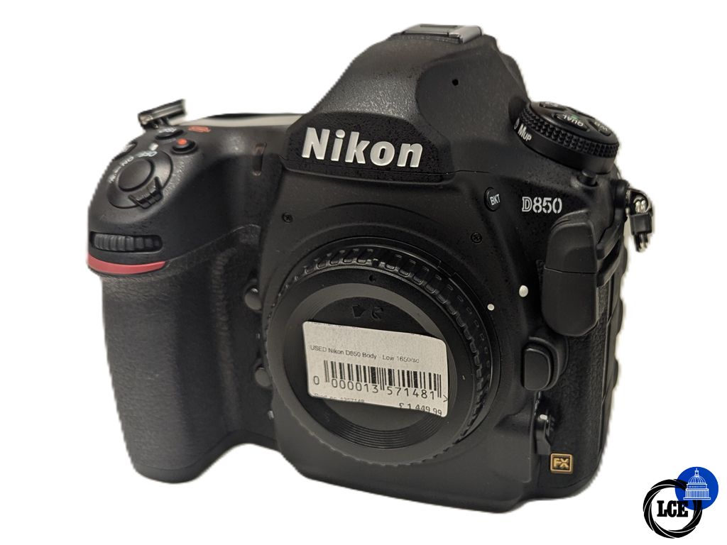 Nikon D850 Body - Low 1650 Shutter Count!