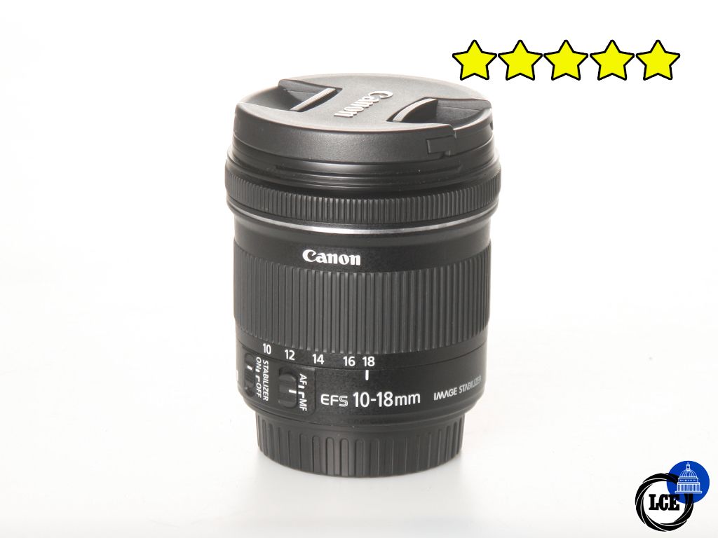 Canon EF-S 10-18mm f/4.5-5.6 IS STM (BOXED) with Hood