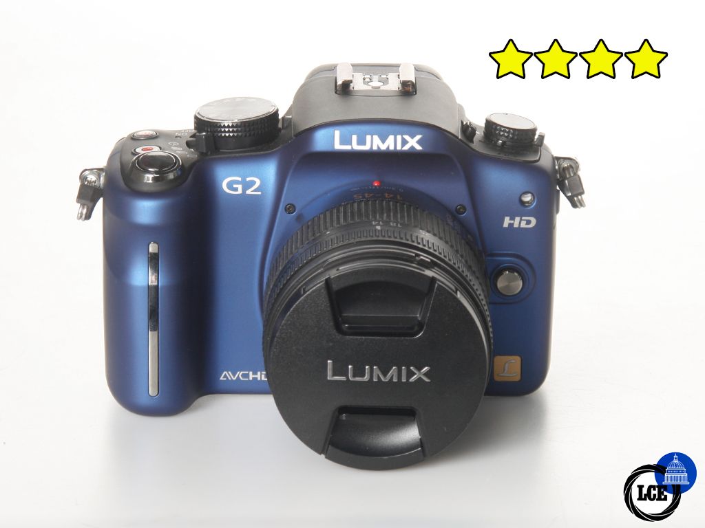 Panasonic Lumix DMC-G2K Blue+14-45mm (BOXED) Low Shutter Count 2,483