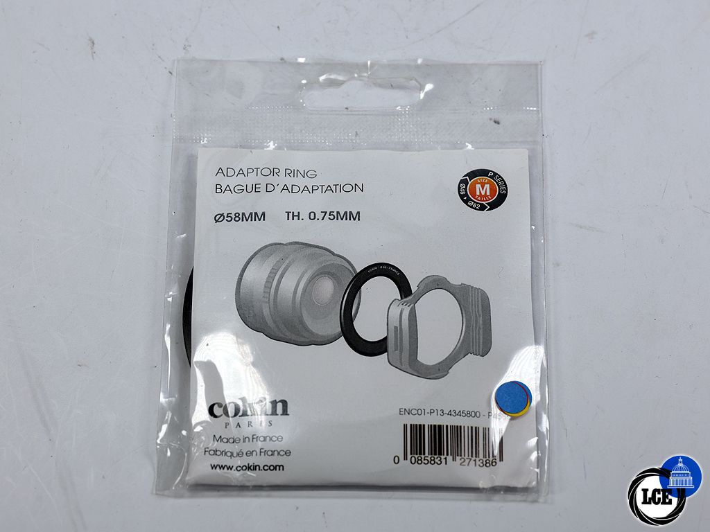 Cokin 58mm Adaptor ring P Series *CLEARANCE*