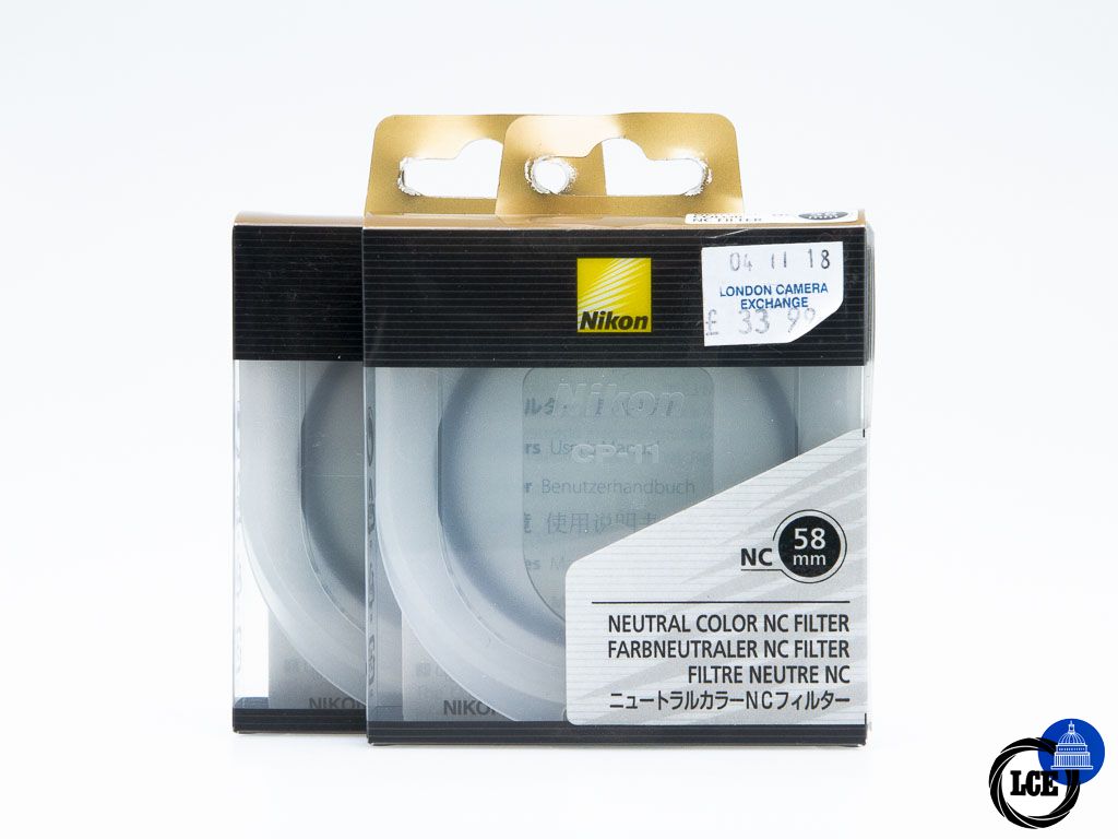 Nikon Neutral Colour Filter 58mm (2 Pack)