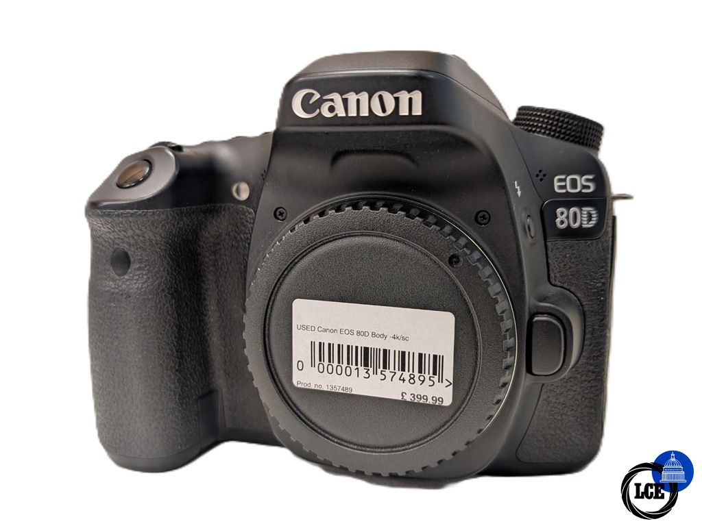 Canon EOS 80D Body - 4k Shutter Count Canon EOS 80D Body - 4k Shutter Count
