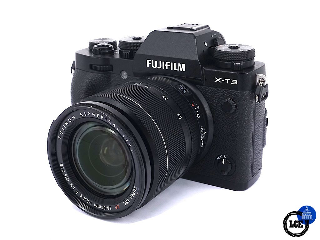 FujiFilm X-T3 Black + XF 18-55mm F2.8-4 R LM OIS - Boxed | 4* FujiFilm X-T3 Black + XF 18-55mm F2.8-4 R LM OIS - Boxed | 4*