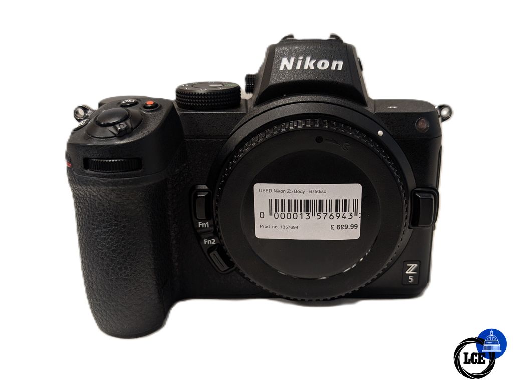 Nikon Z5 Body - 6750 Shutter Count Nikon Z5 Body - 6750 Shutter Count