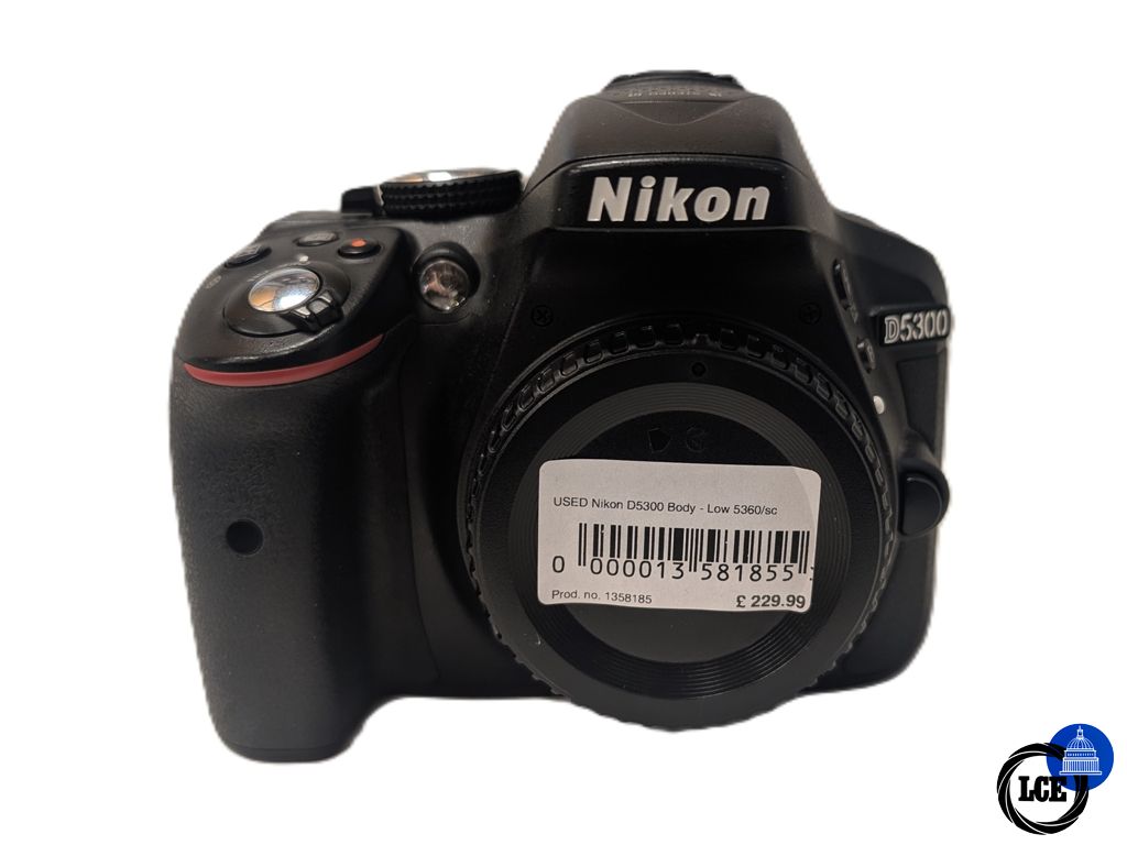 Nikon D5300 Body - Low 5360 Shutter Count Nikon D5300 Body - Low 5360 Shutter Count