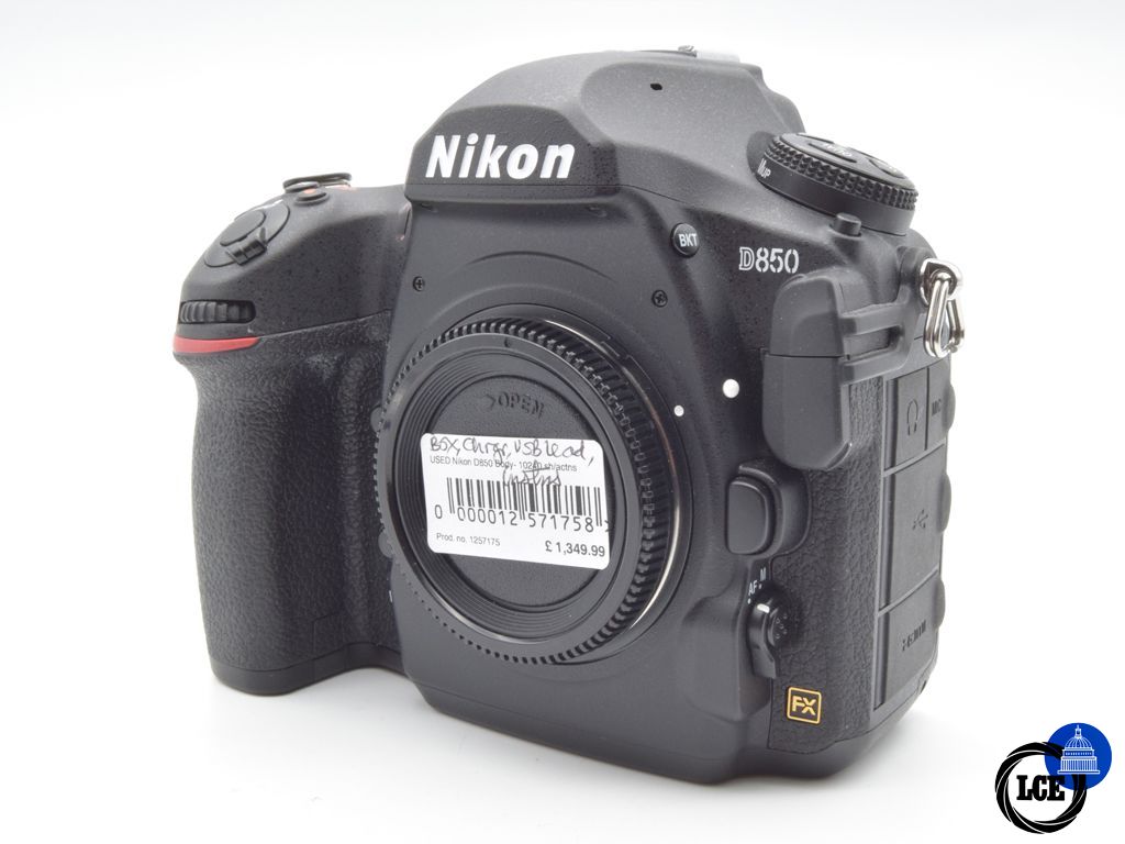 Nikon D850 Body (10240 shutter) Boxed Nikon D850 Body (10240 shutter) Boxed