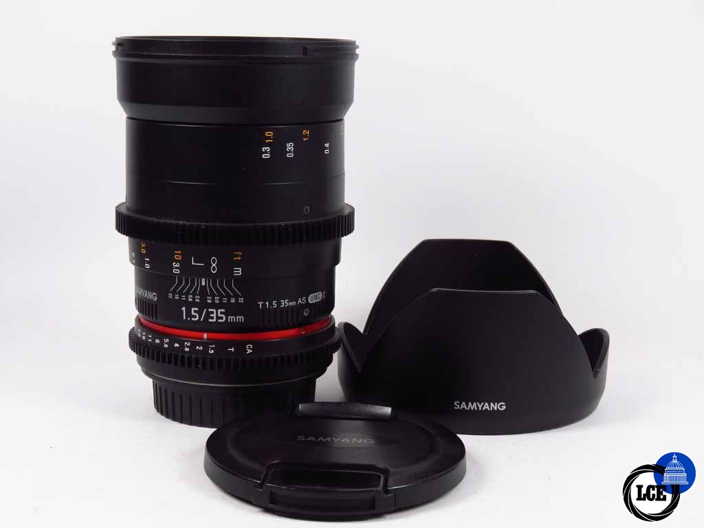 Samyang 35mm f1.5 EOS Fit Declicked AS UMC II