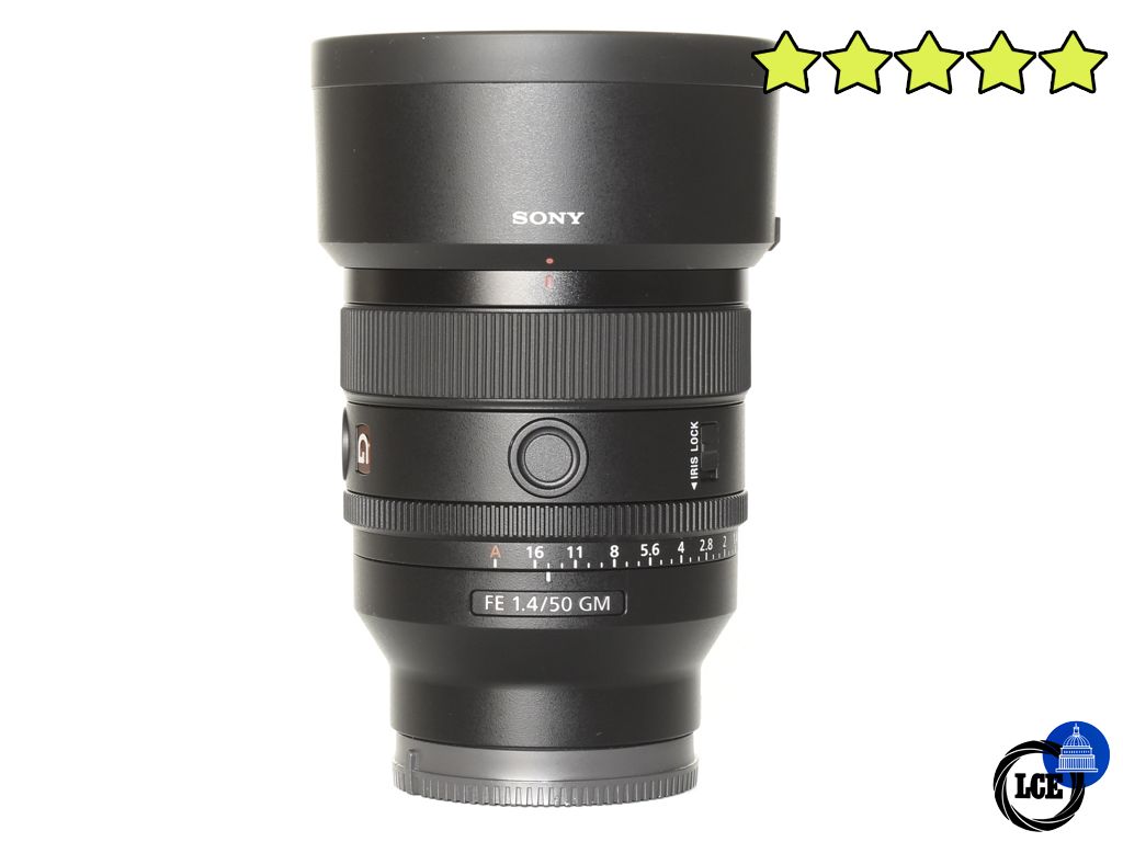 Sony FE 50mm F1.4 G MASTER (BOXED) with Hood