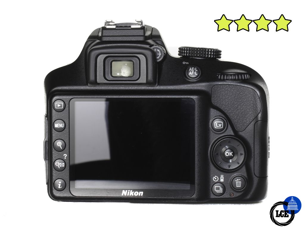 Nikon D3400+18-55mm VR AF-P (Low Shutter Count 1,282)