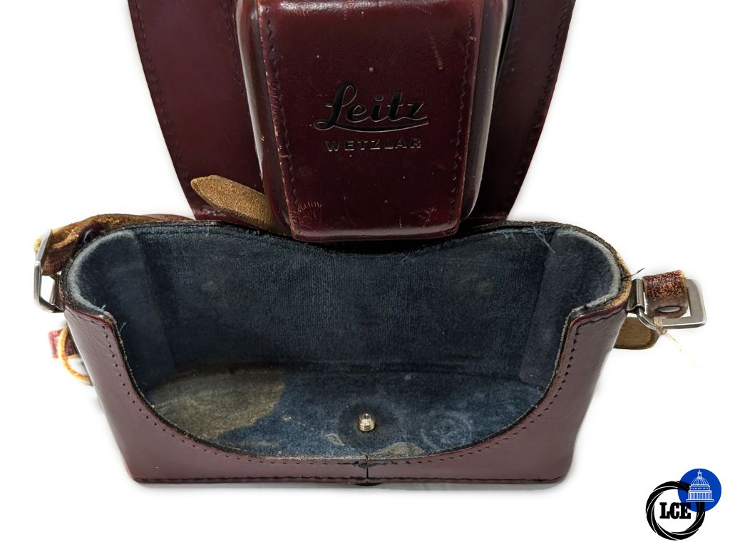 Leica Leitz Burgundy Leather Ever Ready Case - For Leicaflex SL/SL2