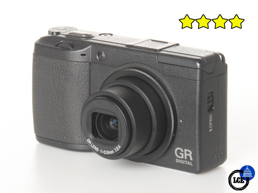 Ricoh GR DIGITAL II (with GH-3 Hood and Adapter, plus Case)