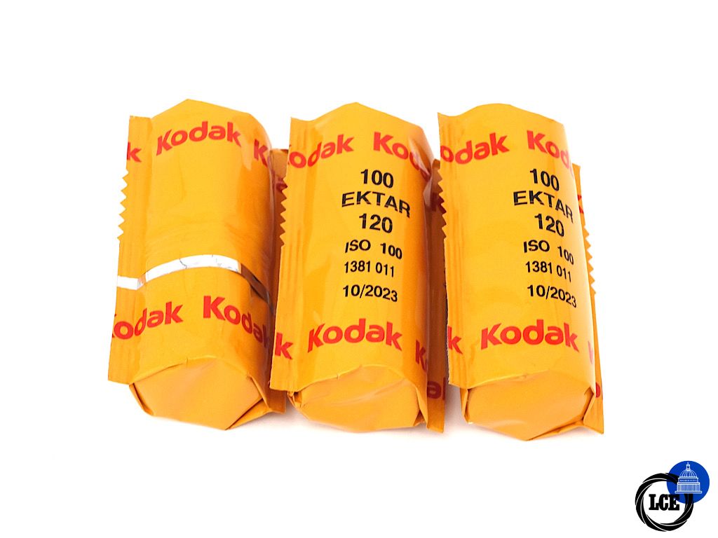 Kodak Ektar 100 120 x3 Rolls - New Expired 10/2023