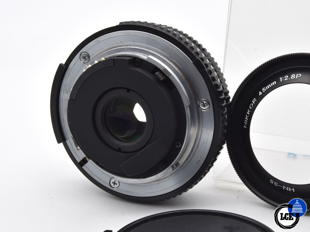 Nikon 45mm f/2.8 AiS Black MF Pancake 