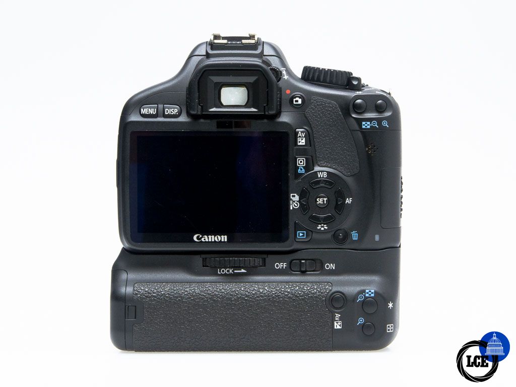 Canon EOS 550D + 18-55mm IS + BG-E8 Grip