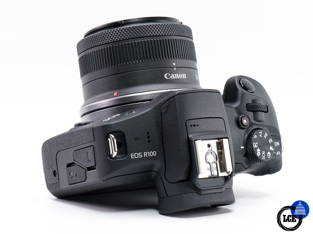 Canon EOS R100 + RF-S 18-45mm IS STM  ** Low Shutter Count **