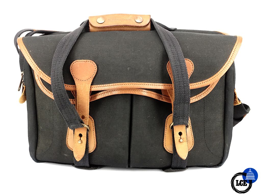 Billingham Black Canvas & Tan Leather Shoulder Bag 335 | 4*