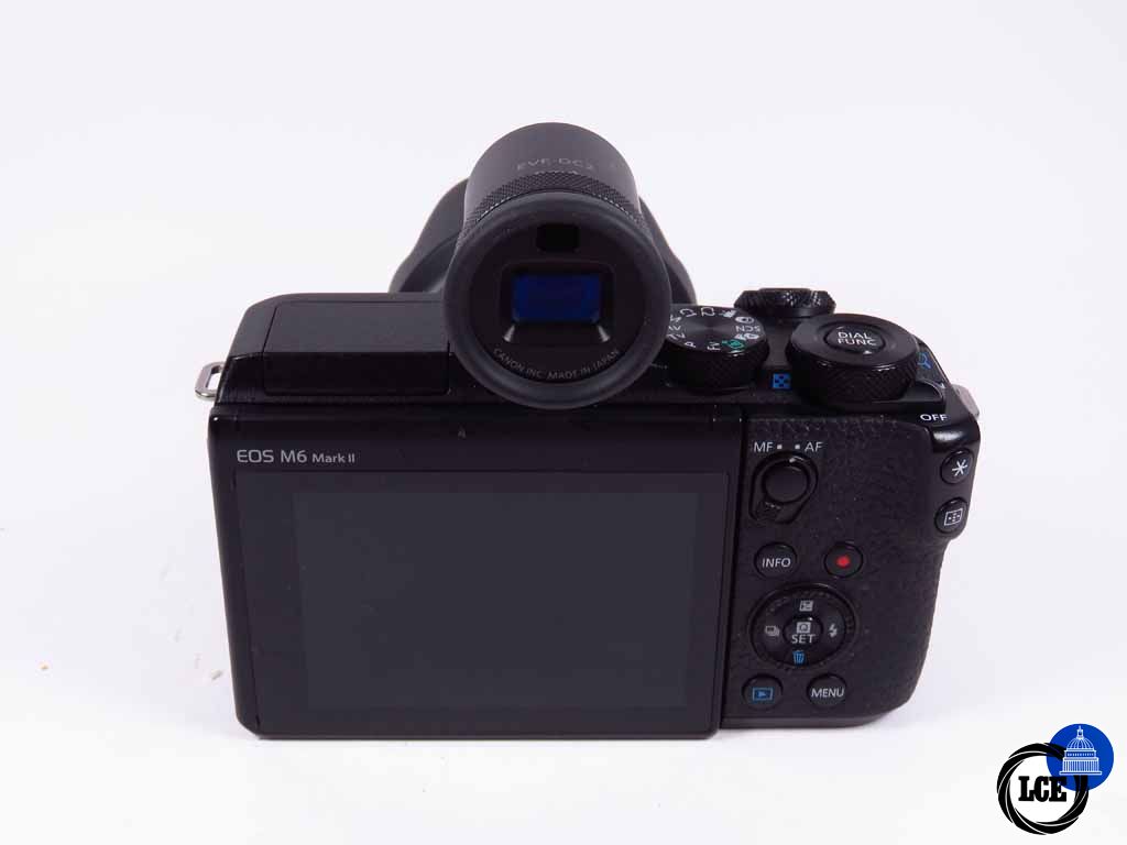 Canon EOS M6 MKII c/w 15-45 EVF-DC2