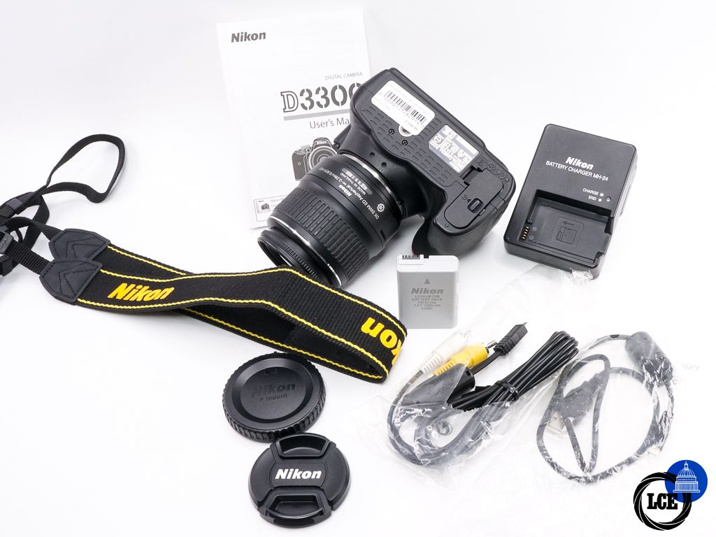 Nikon D3300 + AF-S 18-55mm  * LOW SHUTTER COUNT *