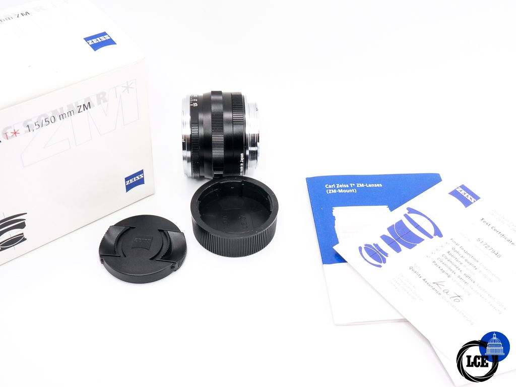 Zeiss 50mm F1.5 C Sonnar T* ZM * MINT & BOXED *