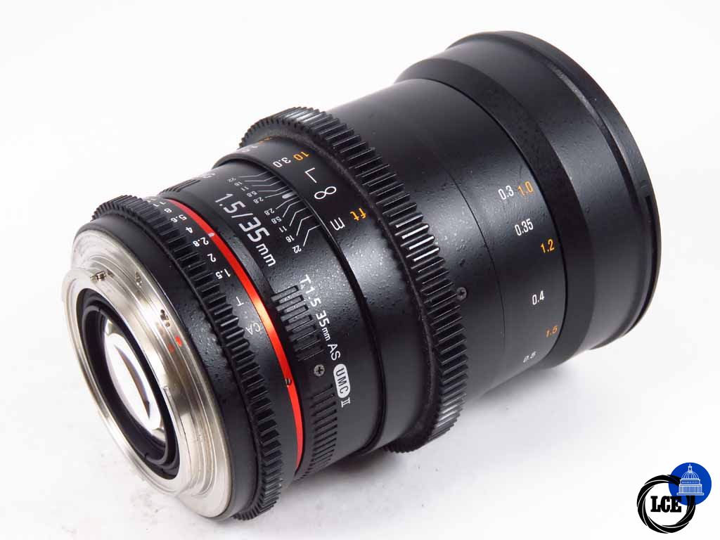 Samyang 35mm f1.5 EOS Fit Declicked AS UMC II