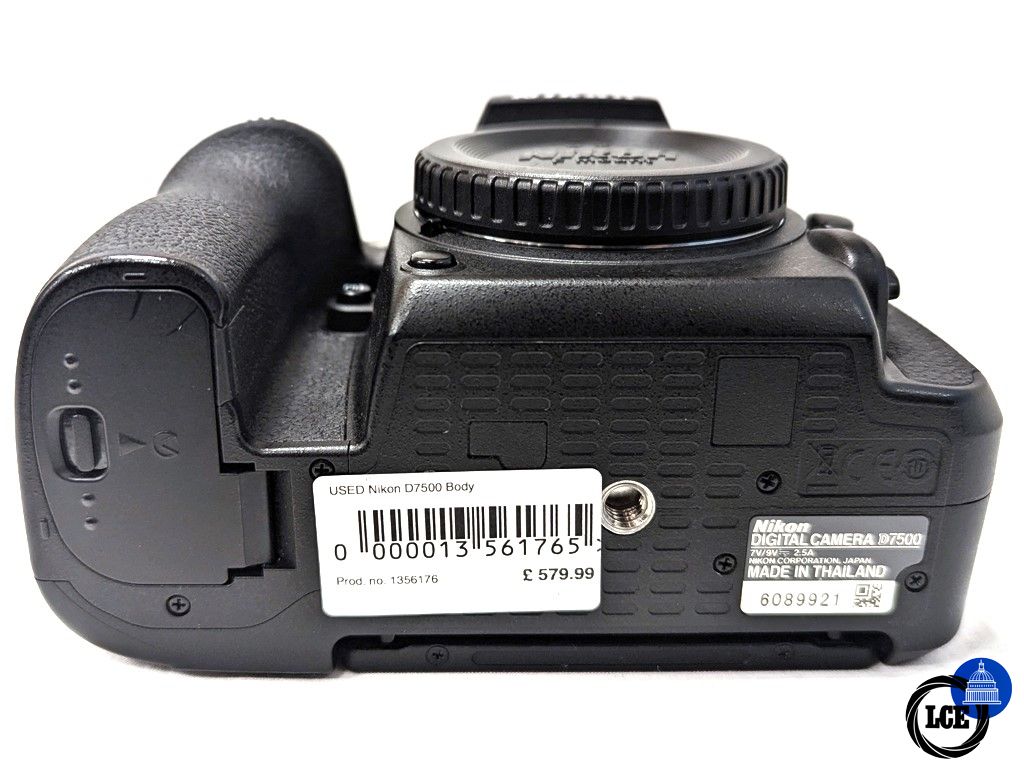 Nikon D7500 Body - Low 3760 Shutter Count!