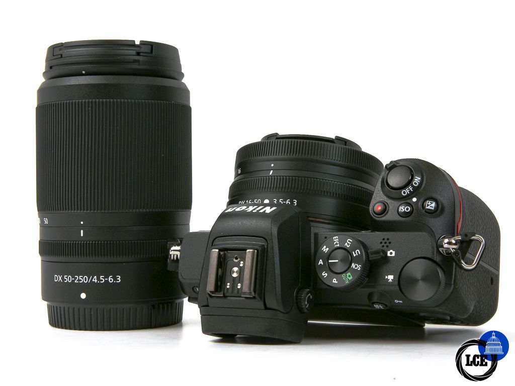 Nikon Z50 + 16-50mm VR + 50-250mm VR **<1k Shutter Count**