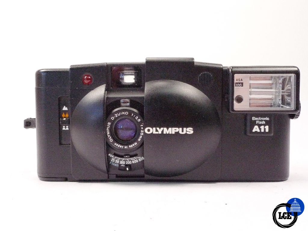 Olympus XA2 with A11 flash