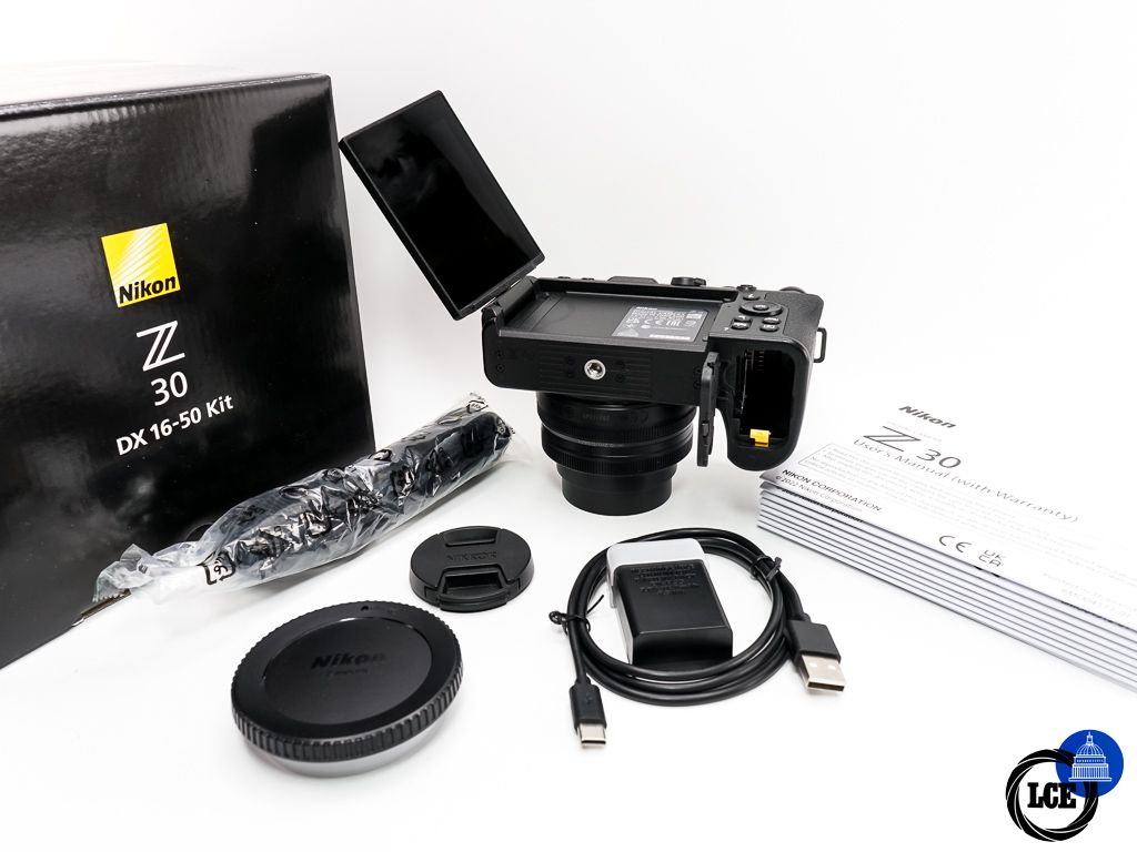 Nikon Z30 + Z DX 16-50mm F3.5-6.3 VR * BOXED & LOW SHUTTER COUNT *