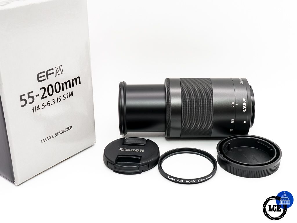 Canon EF-M 55-200mm F4.5-6.3 IS STM * BOXED + HOOD *