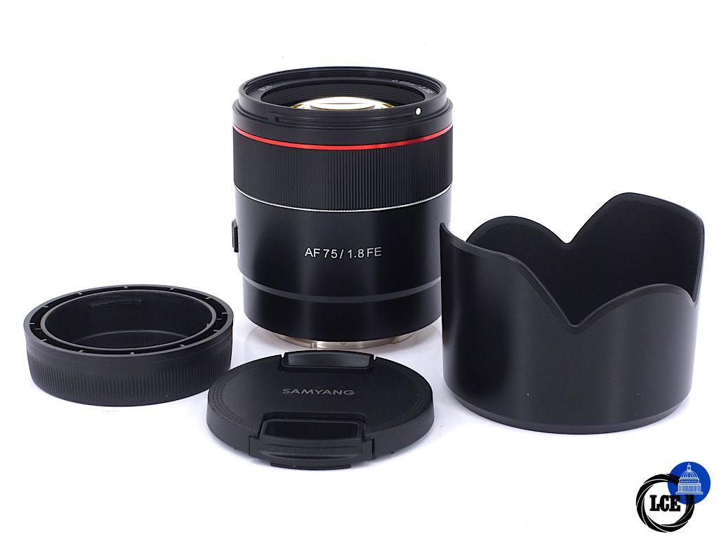 Samyang AF 75mm F1.8 Sony FE + Case | 5*